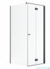 Radaway Nes Kdj B Brushed GunMetal kabina 80x80cm prawa szczotkowany grafit 10025080-92-01R/10039080-01-01